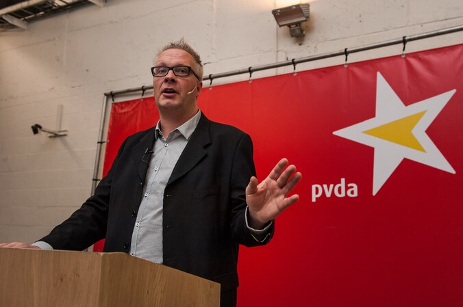 Partijvoorzitter Peter Mertens.