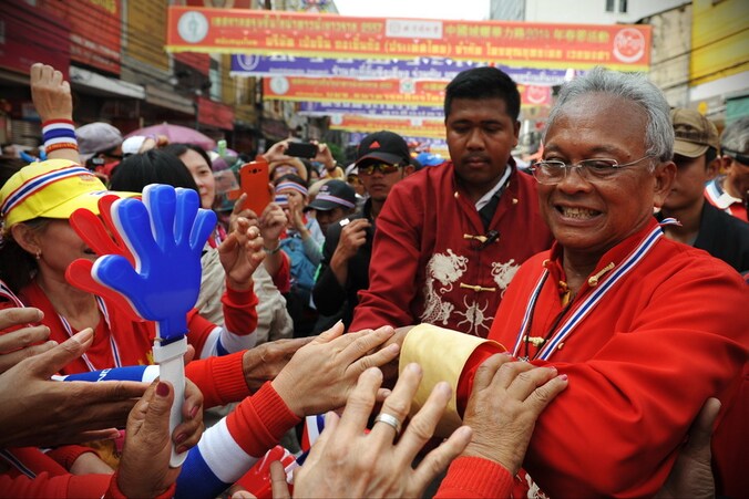 Leider van de anti-regeringsprotesten Suthep Thaugsuban.
