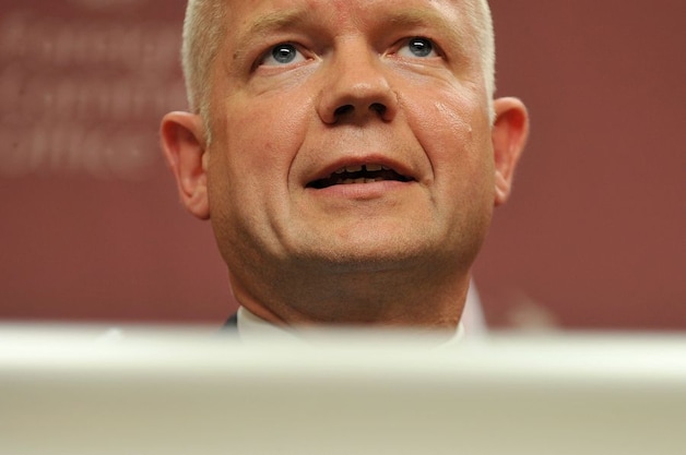 De Britse minister van Buitenlandse Zaken William Hague.