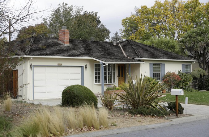 Het huis van Steve Jobs in Los Altos.