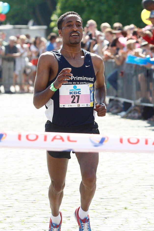 De Ethiopiër Dame Tasame bereikte als eerste de einstreep op de 20 km door Brussel.