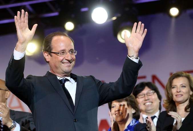 Francois Hollande, verkozen tot president van Frankrijk.