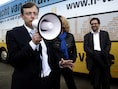 N-VA-voorzitter De Wever op campagne voor de gemeenteraadsverkiezingen van oktober.