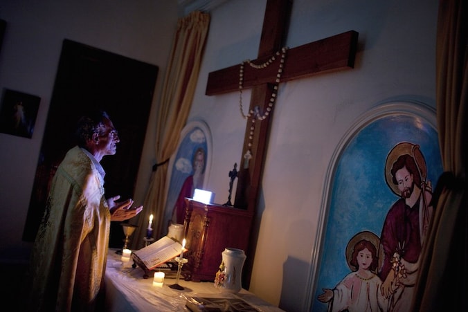 Een christen in Syrië.