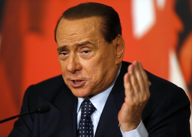 De Italiaanse oud-premier Silvio Berlusconi.