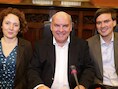 Elke Decruyenaere, Daniël Termont en Mathias De Clercq