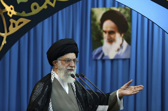 De Iraanse grootayatollah Ali Khamenei.
