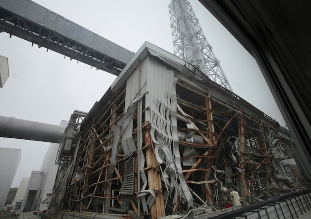 Een deel van de kerncentrale in Fukushima op een vorige maand gemaakte foto.