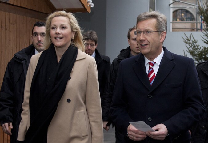 Christian Wulff en zijn vrouw Bettina.