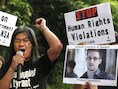 Supporters van Snowden in Hong Kong.