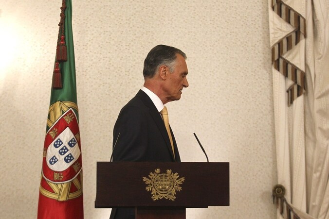 De Portugese president Cavaco Silva