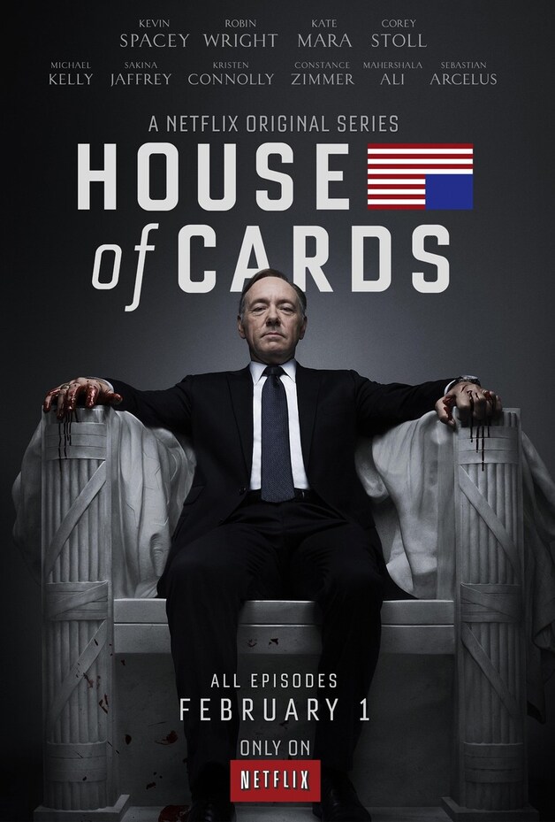 De originele poster van 'House of Cards'.