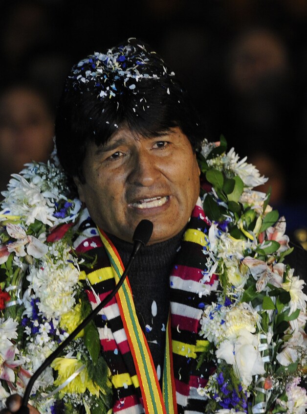 De Boliviaanse president Evo Morales.