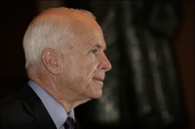 Oeps! Foutje! McCain vroeg de vijand om steun.
