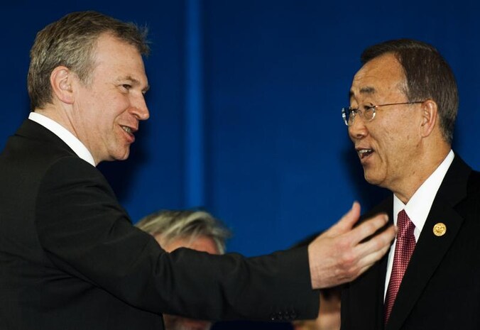 Yves Leterme en Ban Ki-Moon.