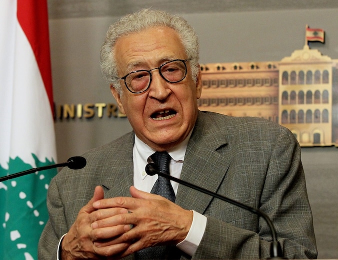 Lakhdar Brahimi bedacht het plan voor een staakt-het-vuren in Syrië.