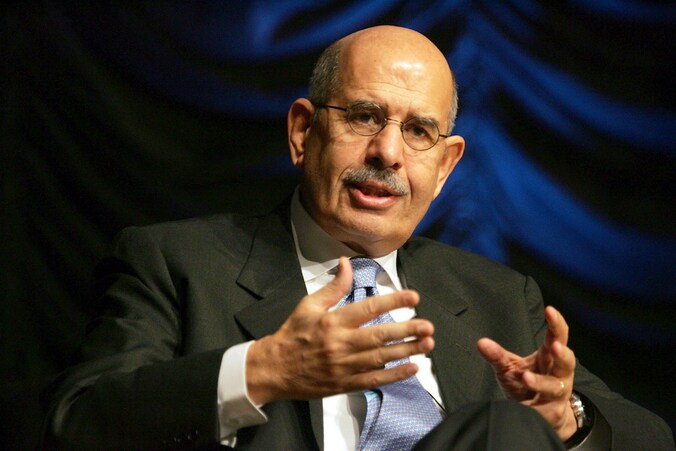 Nobelprijswinnaar voor de Vrede Mohammed ElBaradei.