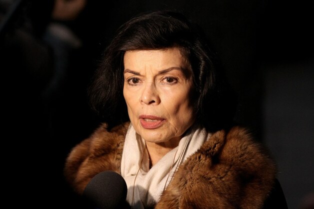 Mensenrechtenactiviste Bianca Jagger, de ex-vrouw van Mick Jagger.