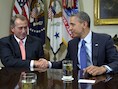John Boehner, de Republikeinse voorzitter van het Huis van Afgevaardigden, had zondag een afspraak met president Barack Obama.