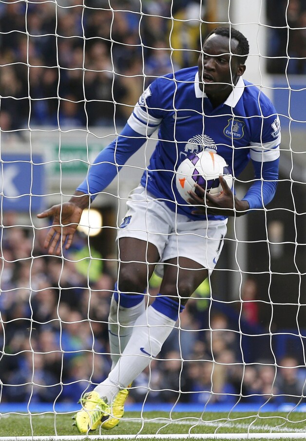 Romelu Lukaku scoorde vlot bij Everton.