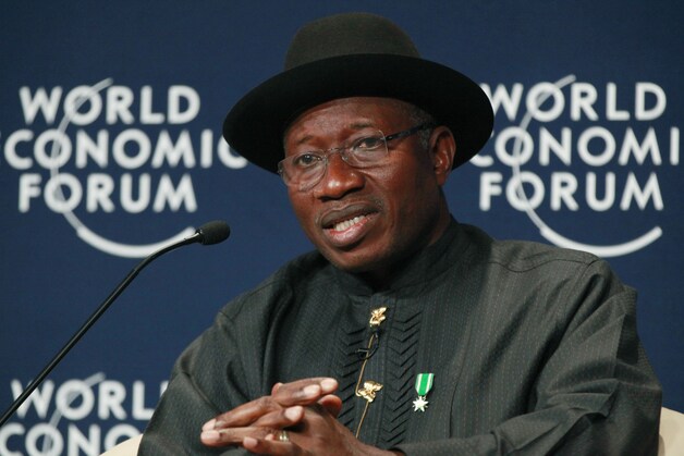 De Nigeriaanse president Goodluck Jonathan.