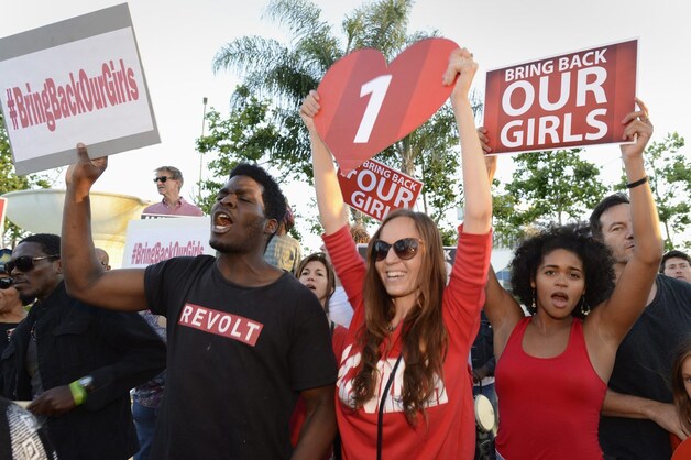 Een demonstratie op moederdag in Los Angeles om aandacht te vragen voor de kidnapping in Los Angeles.