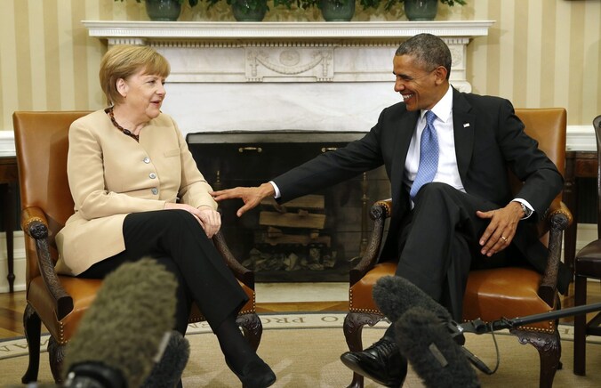 Merkel en Obama