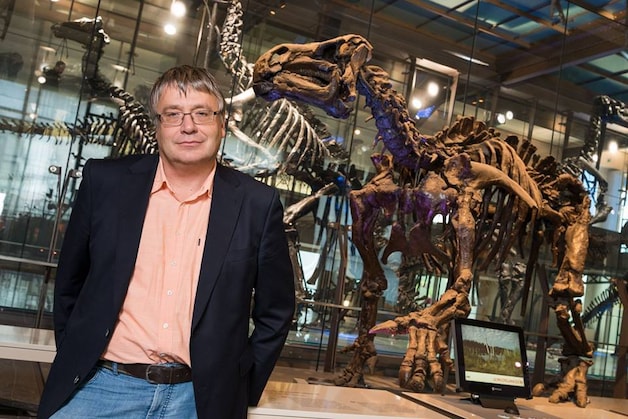 De Belgische paleontoloog Pascal Godefroit op archiefbeeld.
