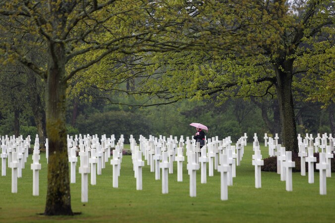 De Amerikaanse militaire beraafplaats in Colleville-sur-Mer.