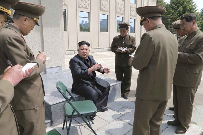 De Noord-Koreaanse leider Kim Jong-un.
