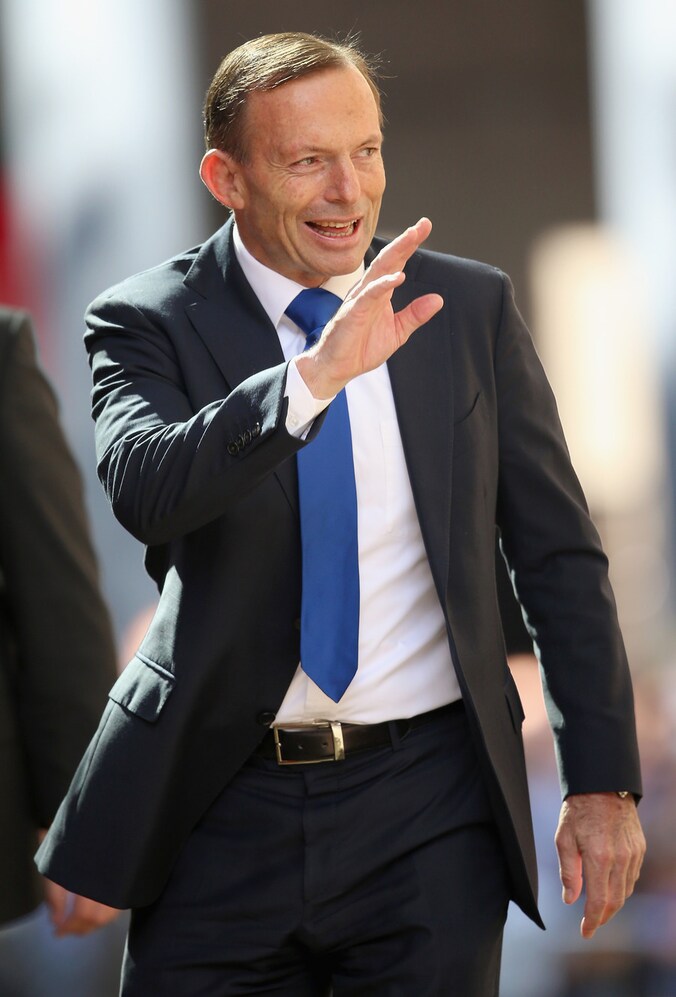 De Australische premier Tony Abbott.
