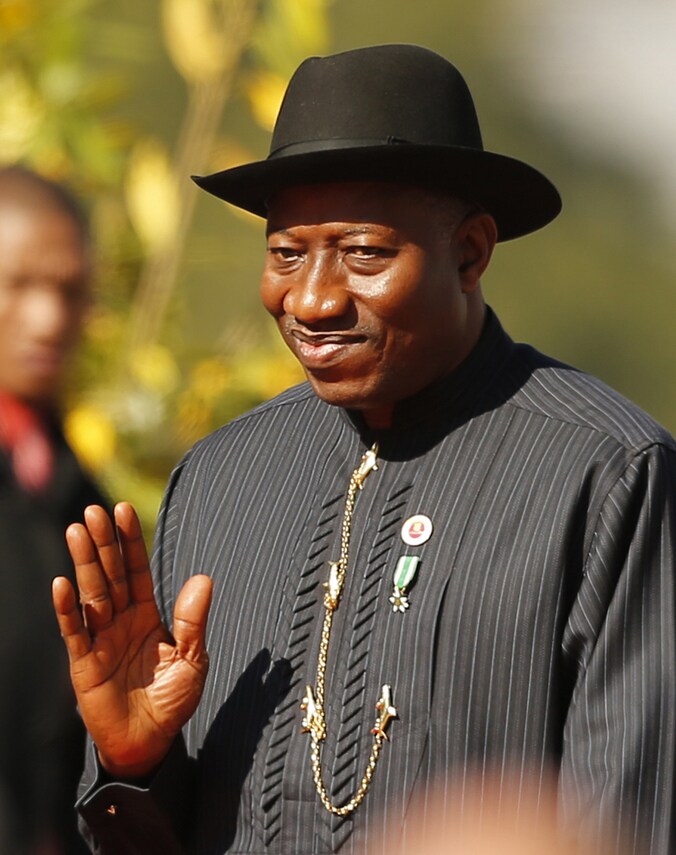 De Nigeriaanse president Goodluck Jonathan.