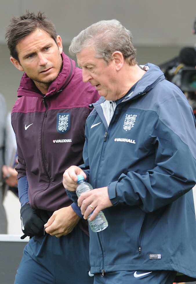 Lampard met bondscoach Hodgson