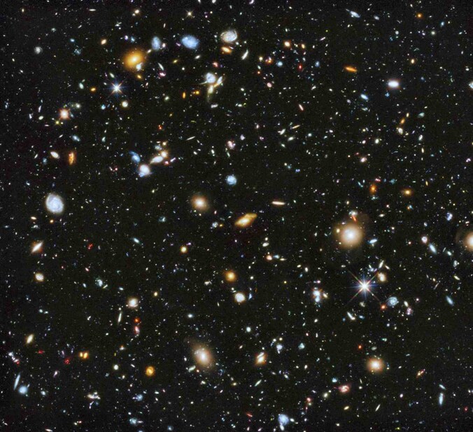 De kosmosfoto van de Hubbletelescoop.