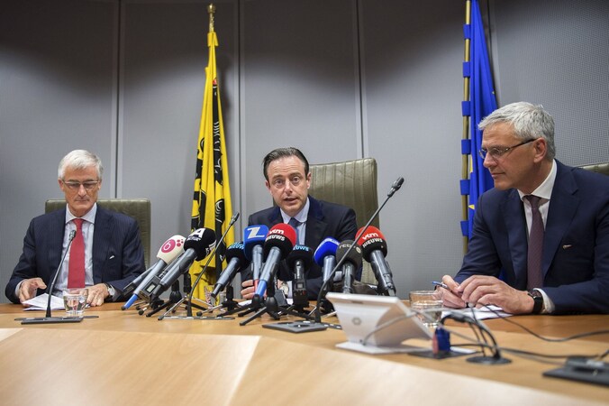 Geert Bourgeois, Bart De Wever en Kris Peeters.