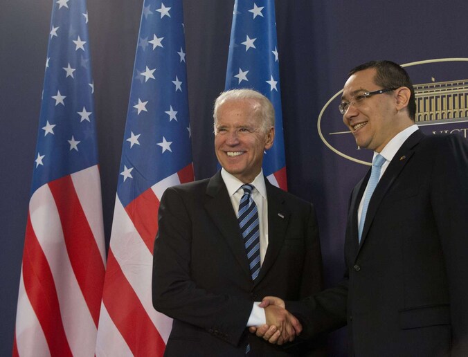 Biden had onder meer een ontmoeting met de Roemeense minister-president Victor Ponta.