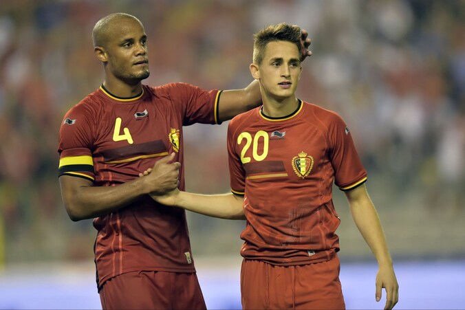 Vincent Kompany met Adnan Januzaj