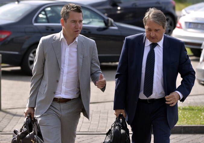 Vincent Mannaert namens Club Brugge en Herman Van Holsbeeck namens Anderlechten konden niet ontbreken