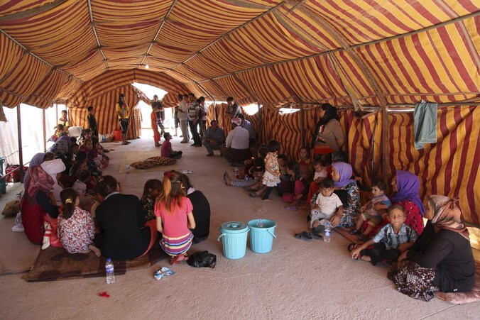 Duizenden Yezidi zijn op de vlucht voor IS.