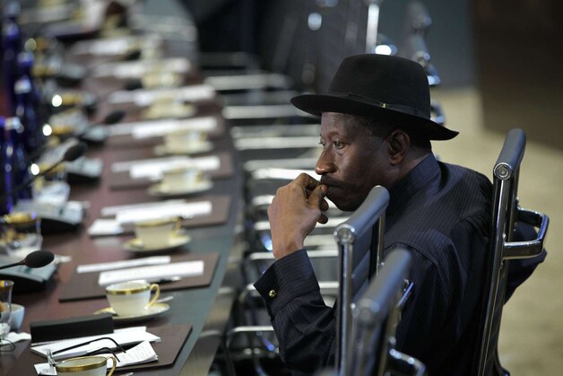 De Nigeriaanse president Goodluck Jonathan.