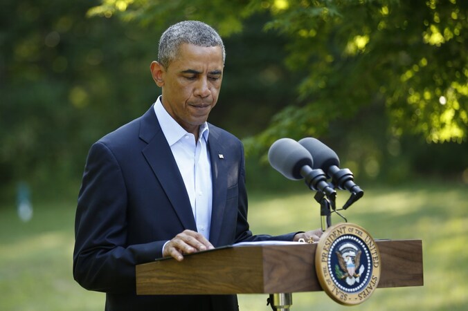 De Amerikaanse president Barack Obama