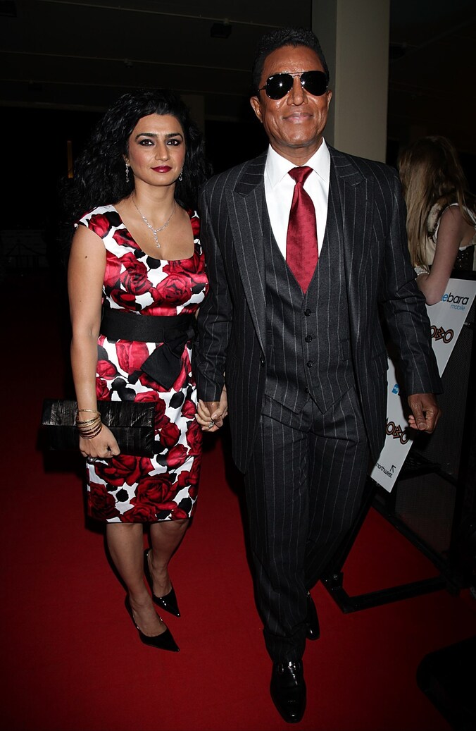 Alejandra Jackson met haar ex-man Jermaine