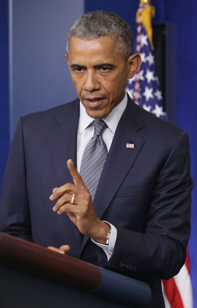 "Dat was geen ongeval", zei Obama. "Dat gebeurt wegens Russische steun."