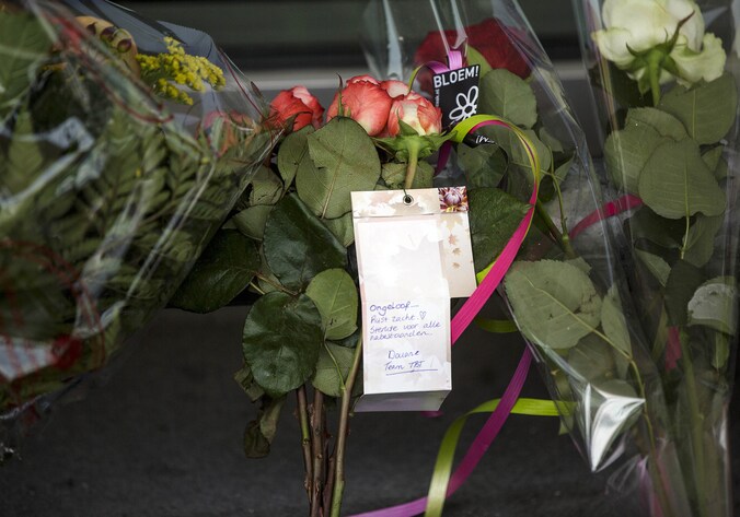 Bloemen aan Schiphol, de luchthaven in Amsterdam.
