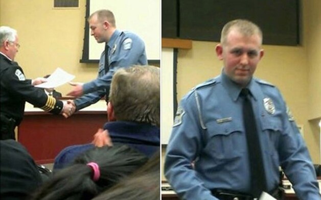 Darren Wilson heeft Ferguson verlaten met zijn familie.