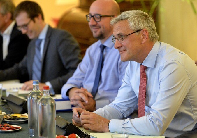 Coformateurs Kris Peeters en Charles Michel.
