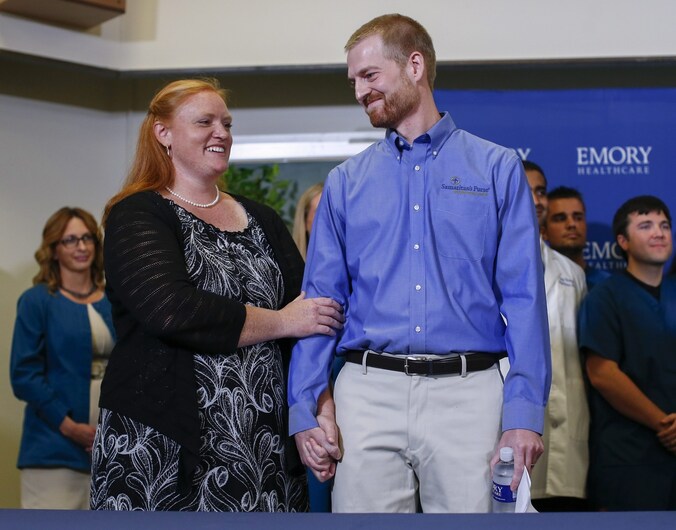 Dr. Kent Brantly en zijn vrouw.