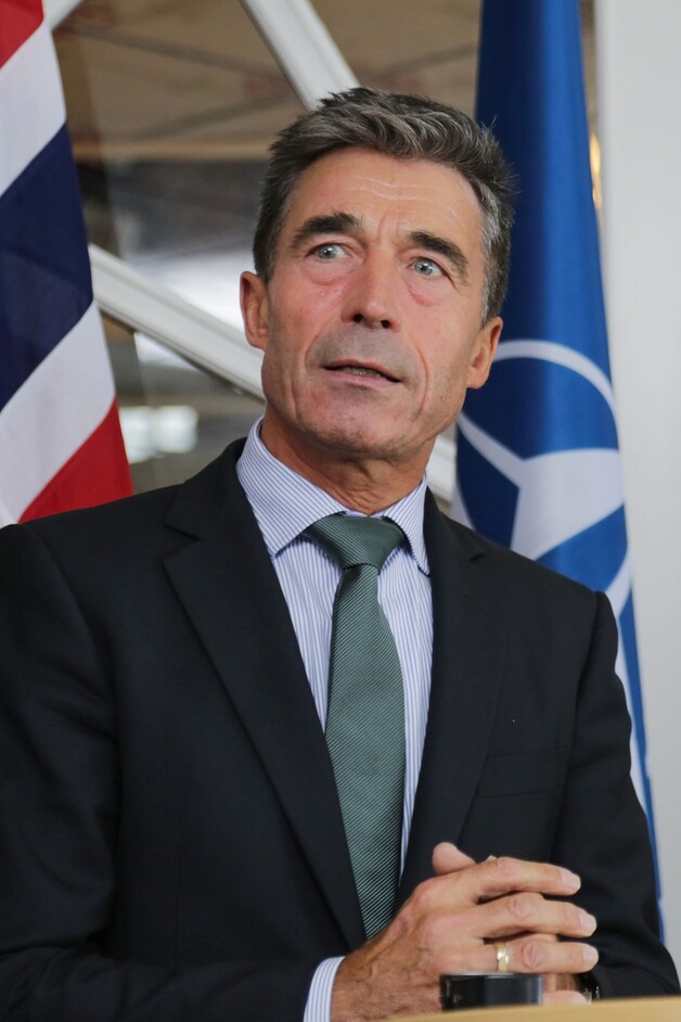 Secretaris-generaal van de NAVO Fogh Rasmussen.