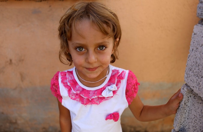 Iraakse Yezidi vluchtelinge.
