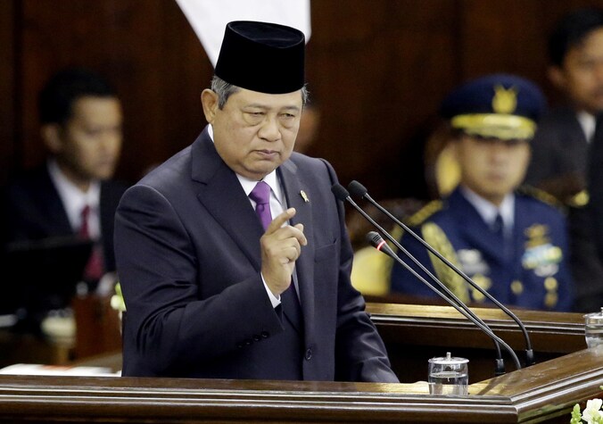 De Indonesische president Susilo Bambang Yudhoyono.